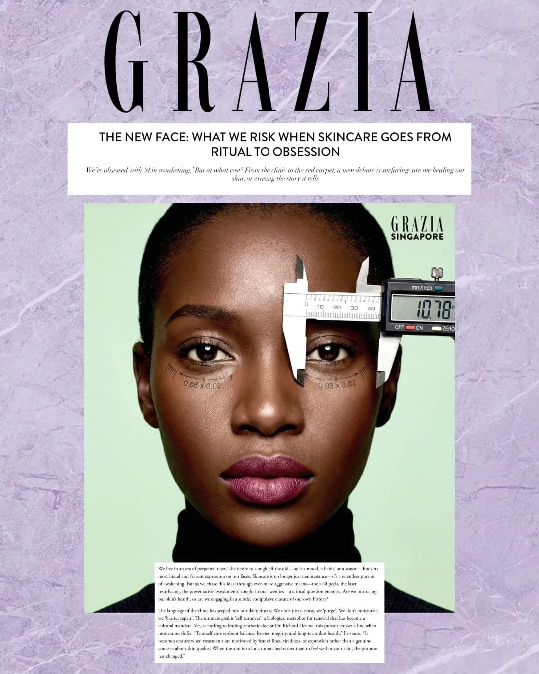 The New Face: What We Risk When Skincare Goes From Ritual To Obsession — Grazia
